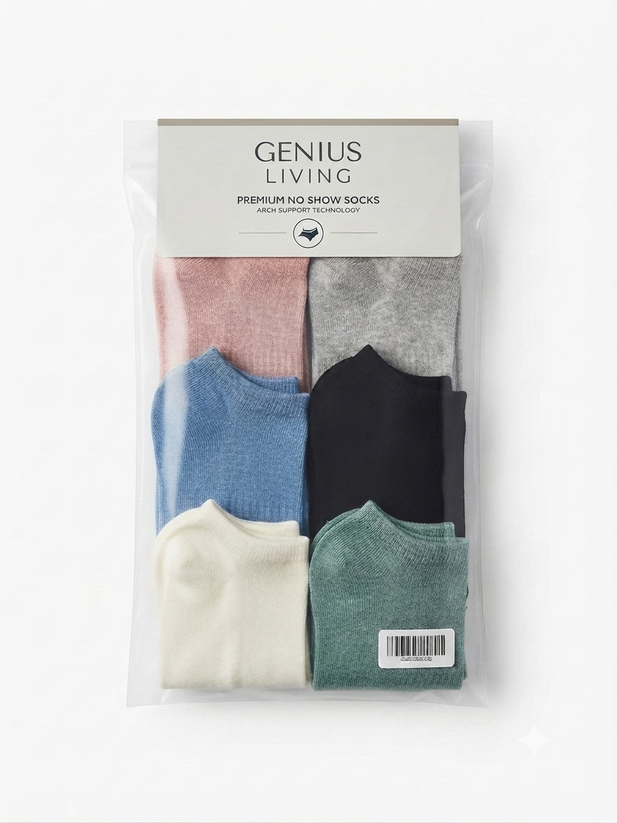 Trainers socks, 6 pairs, Premium quality soft Cotton Low Cut Socks UK 6-11