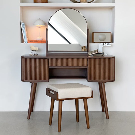 RIVENA Stool - Walnut